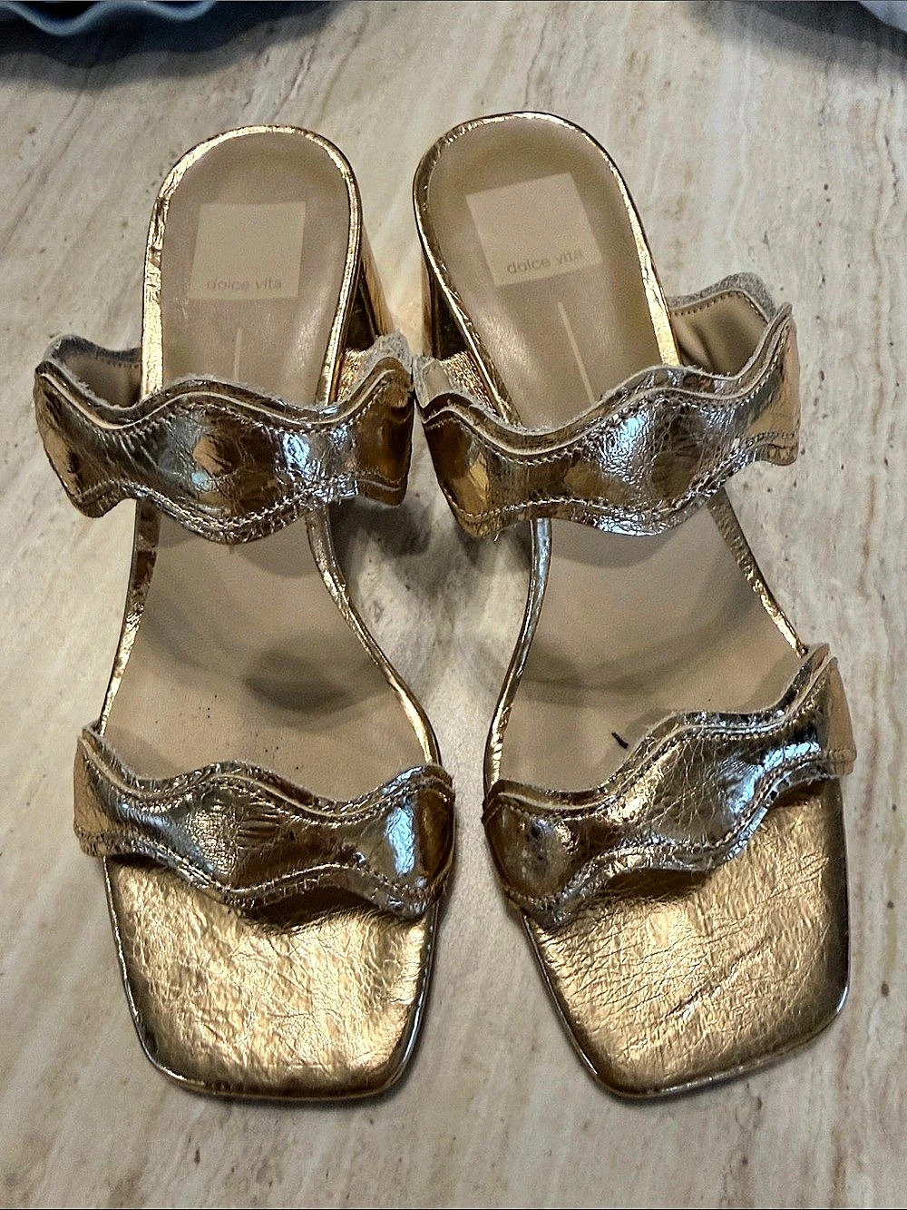 Dolce Vita Mylee Heels Gold Metallic